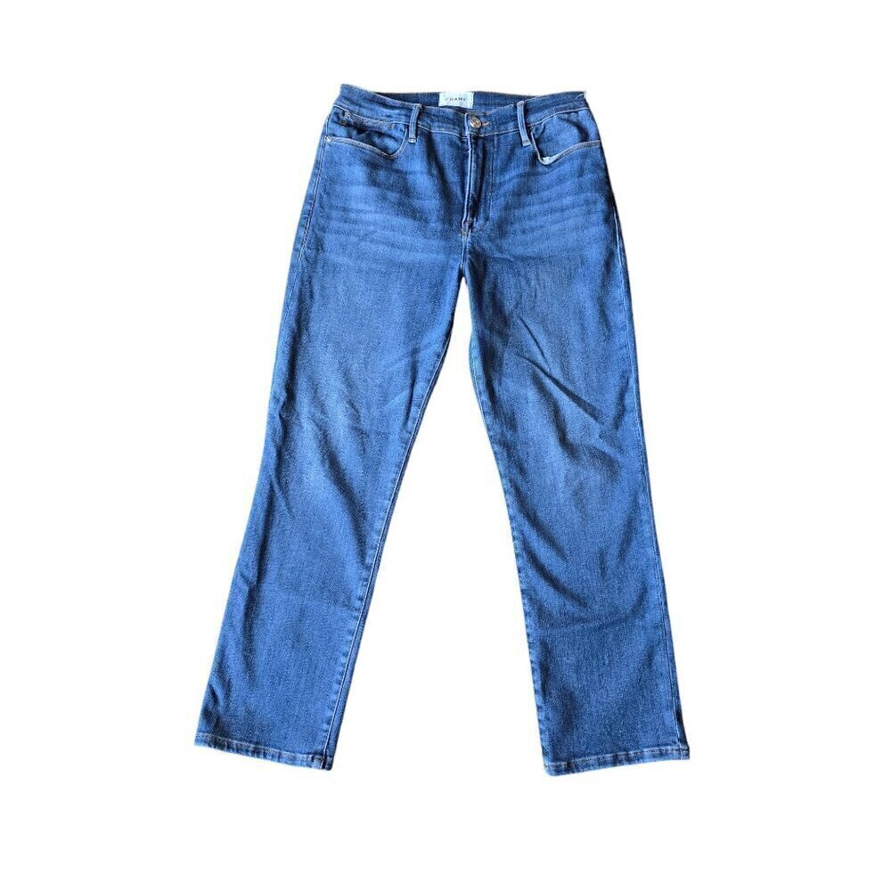 Frame Le High Straight y blue Casual Denim Women's Jeans. Size 31